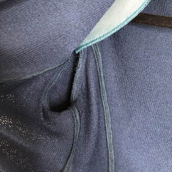 St John Collection Sweater Womens 10 Blue Santana Knit Cardigan Old Money NEW - Picture 16 of 16